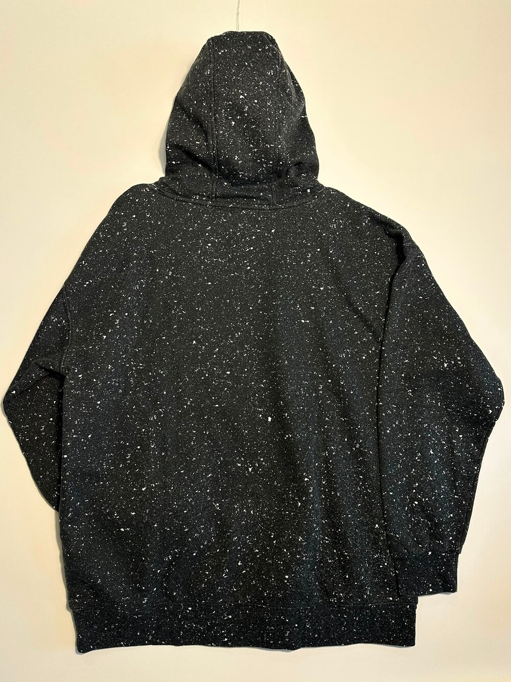 Tuff Athletics XXL Black White Speckled Fleece Hoodie Pullover - Picture 3 of 6